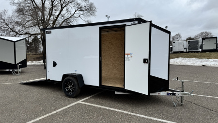 New 2026 Lightning 6x12 Enclosed Aluminum Cargo Trailer - RAMP DOOR!