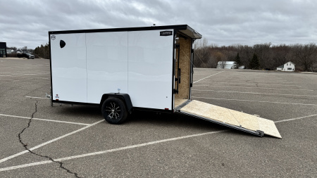 New 2026 Lightning 6x12 Enclosed Aluminum Cargo Trailer - RAMP DOOR!