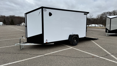 New 2026 Lightning 6x12 Enclosed Aluminum Cargo Trailer - RAMP DOOR!