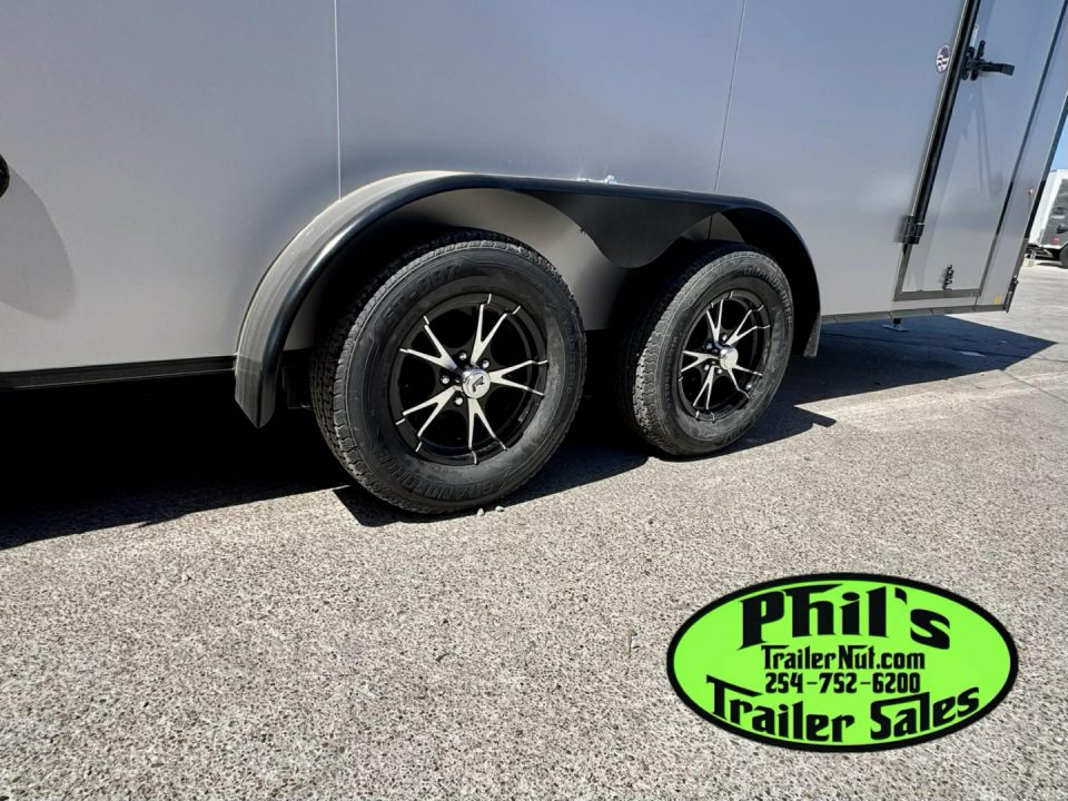 New Pace American 7X16 Cargo / Enclosed Trailer .080 SCREWLESS EXTERIOR GREAT FOR GRAPHICS! REAR WING!! LIMITED TIME SPECIAL ALUMINUM WHEEL UPGRADE!