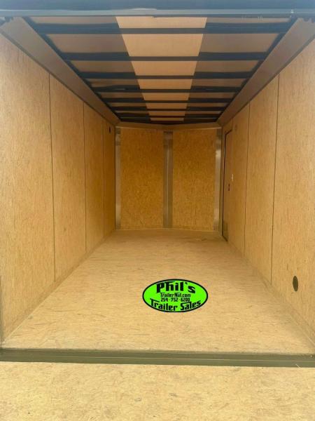 New Pace American 7X16 Cargo / Enclosed Trailer .080 SCREWLESS EXTERIOR GREAT FOR GRAPHICS! REAR WING!! LIMITED TIME SPECIAL ALUMINUM WHEEL UPGRADE!