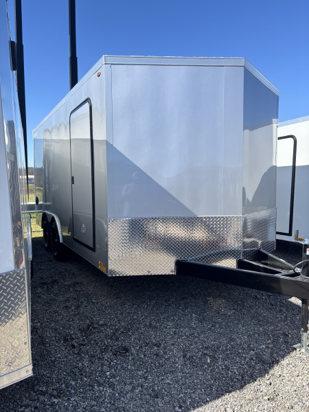 New 2026 Legend Trailers 8.5 X 16 10K V-NOSE CARGO ENCLOSED TRAILER (SILVER)