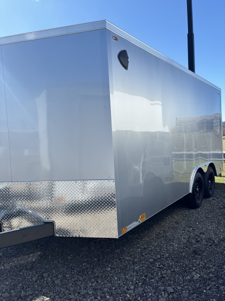 New 2026 Legend Trailers 8.5 X 16 10K V-NOSE CARGO ENCLOSED TRAILER (SILVER)