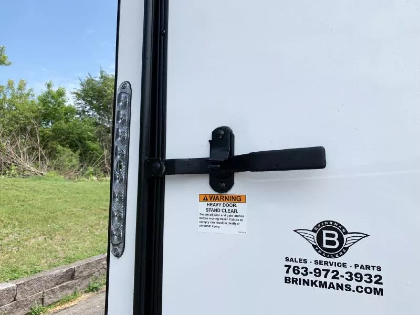 New Lightning 7.5x12 Enclosed Trailer - Rear Ramp- Blackout Package!