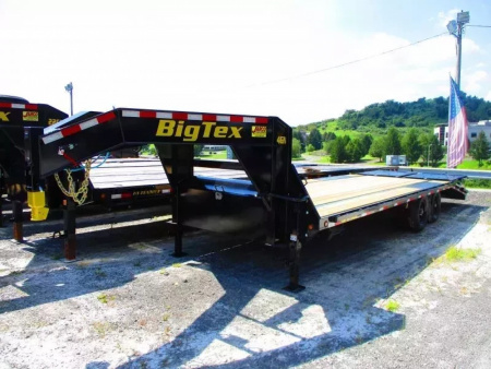 New 2026 Big Tex Trailers 14GN 102 X 20+5 Equipment Trailer Deckover Trailer