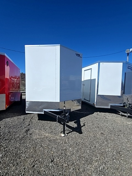 New 2026 LOOK Trailers DLX 7 X 16 Cargo / Enclosed Trailer (WHITE)