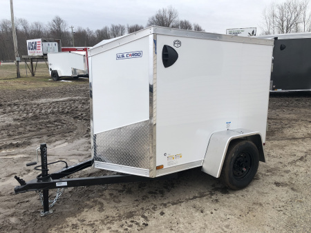 New 2026 US Cargo 4X6 W/ POLY SIDES Cargo / Enclosed Trailer