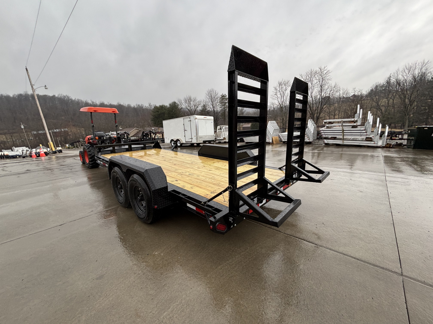 New 2026 Belmont Trailers - EFX 8216 Equipment Trailer w/ Stand Up Ramps - 14000# GVWR