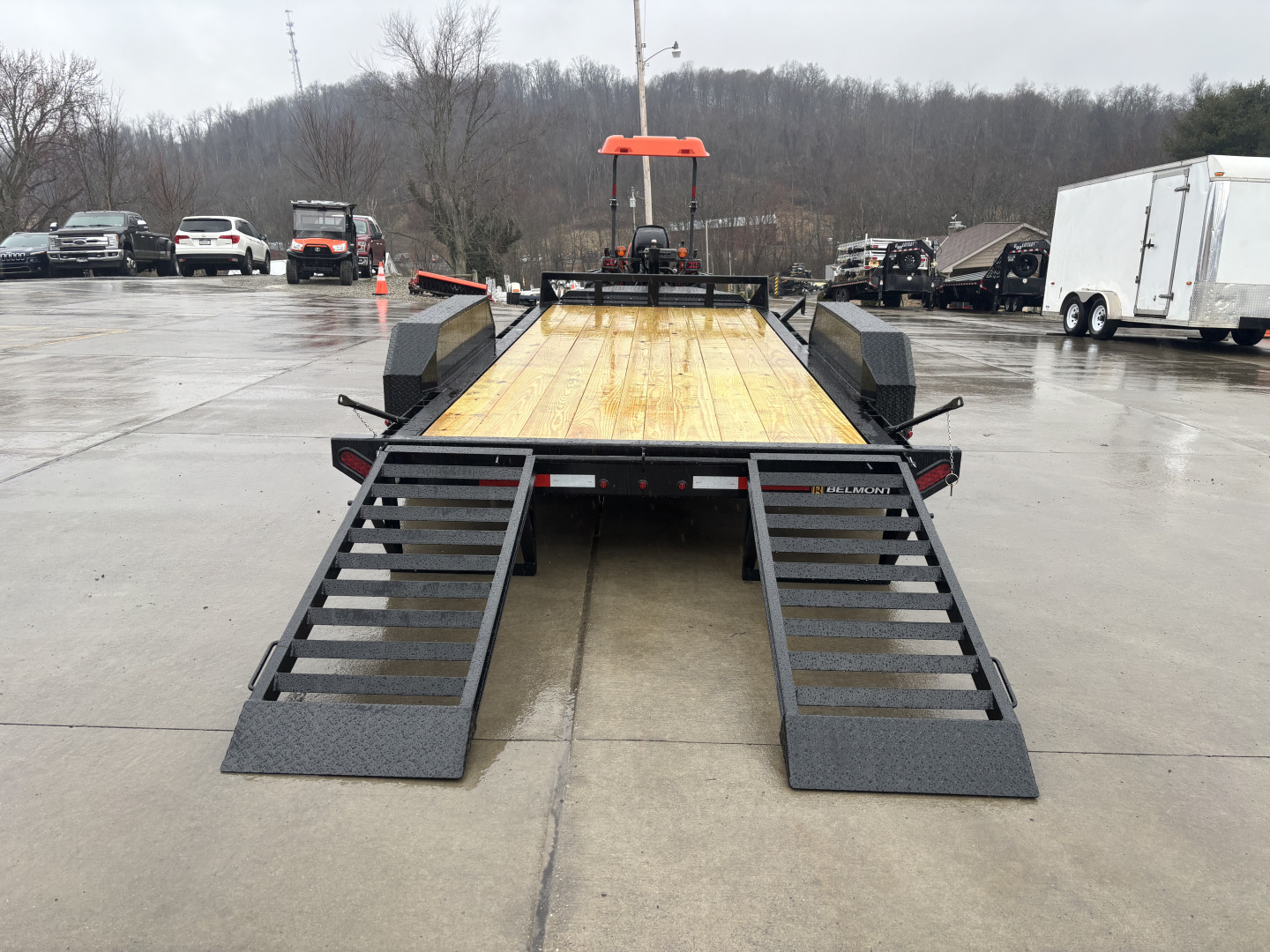 New 2026 Belmont Trailers - EFX 8216 Equipment Trailer w/ Stand Up Ramps - 14000# GVWR