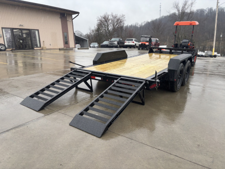 New 2026 Belmont Trailers - EFX 8216 Equipment Trailer w/ Stand Up Ramps - 14000# GVWR