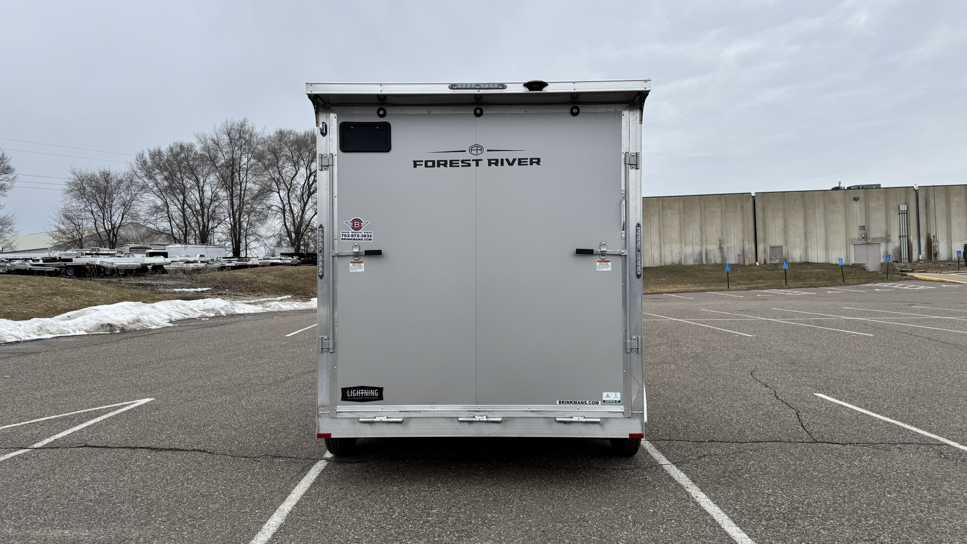 New Lightning 7.5x12 Aluminum Tandem Axle Enclosed Trailer - Rear Ramp!