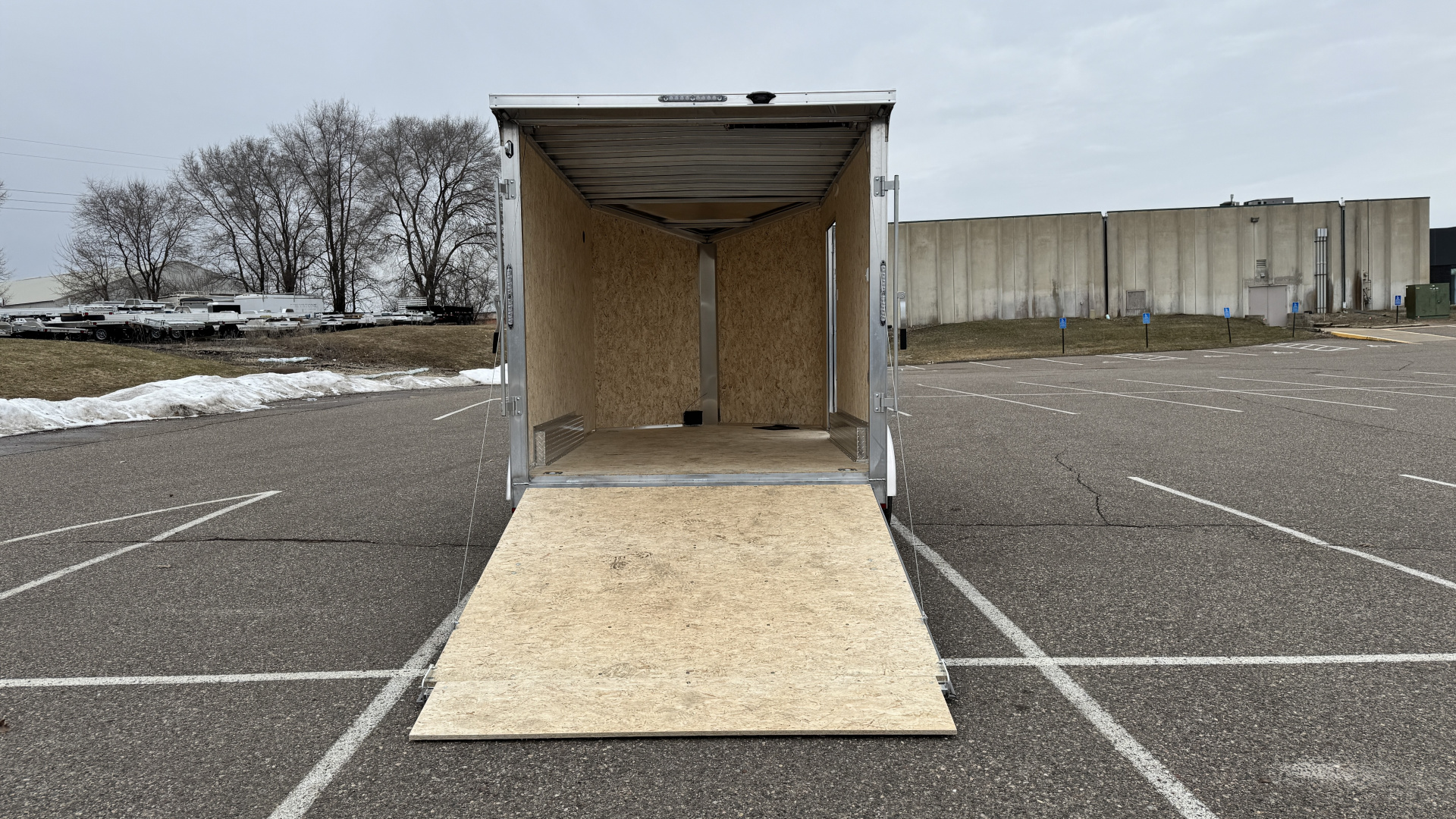 New Lightning 7.5x12 Aluminum Tandem Axle Enclosed Trailer - Rear Ramp!