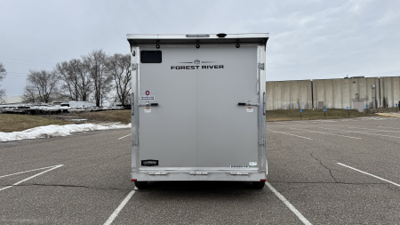 New Lightning 7.5x12 Aluminum Tandem Axle Enclosed Trailer - Rear Ramp!