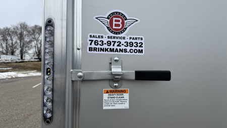 New Lightning 7.5x12 Aluminum Tandem Axle Enclosed Trailer - Rear Ramp!