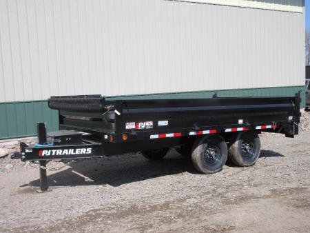 New 2026 14'x96" 14K PJ Deckover Dump Trailer