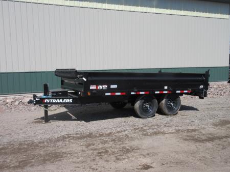 New 2026 14'x96" 14K PJ Deckover Dump Trailer