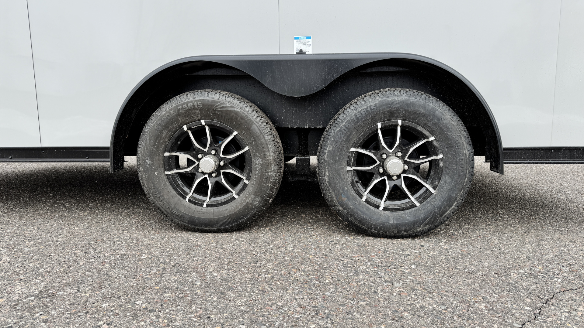 New US Cargo 7.5x14 Enclosed Trailer - RAMP DOOR & Blackout Package!