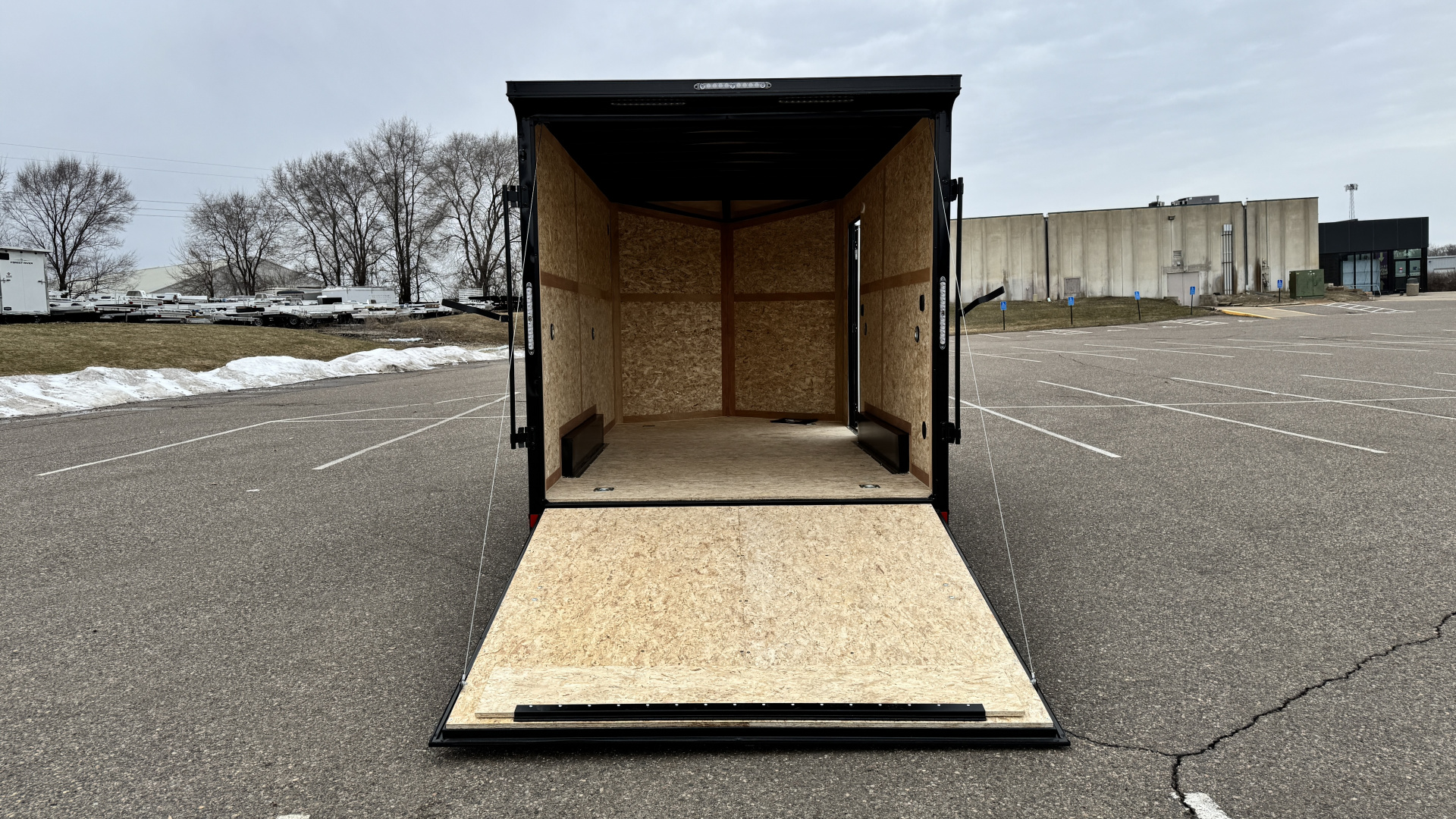 New US Cargo 7.5x14 Enclosed Trailer - RAMP DOOR & Blackout Package!