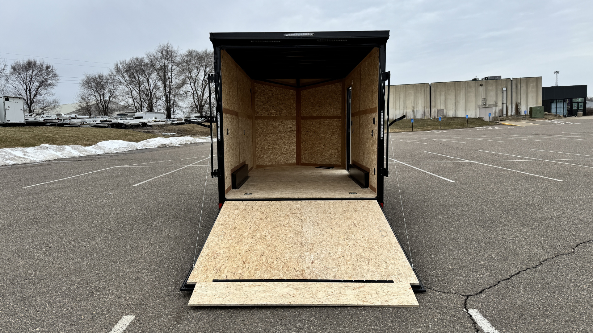 New US Cargo 7.5x14 Enclosed Trailer - RAMP DOOR & Blackout Package!