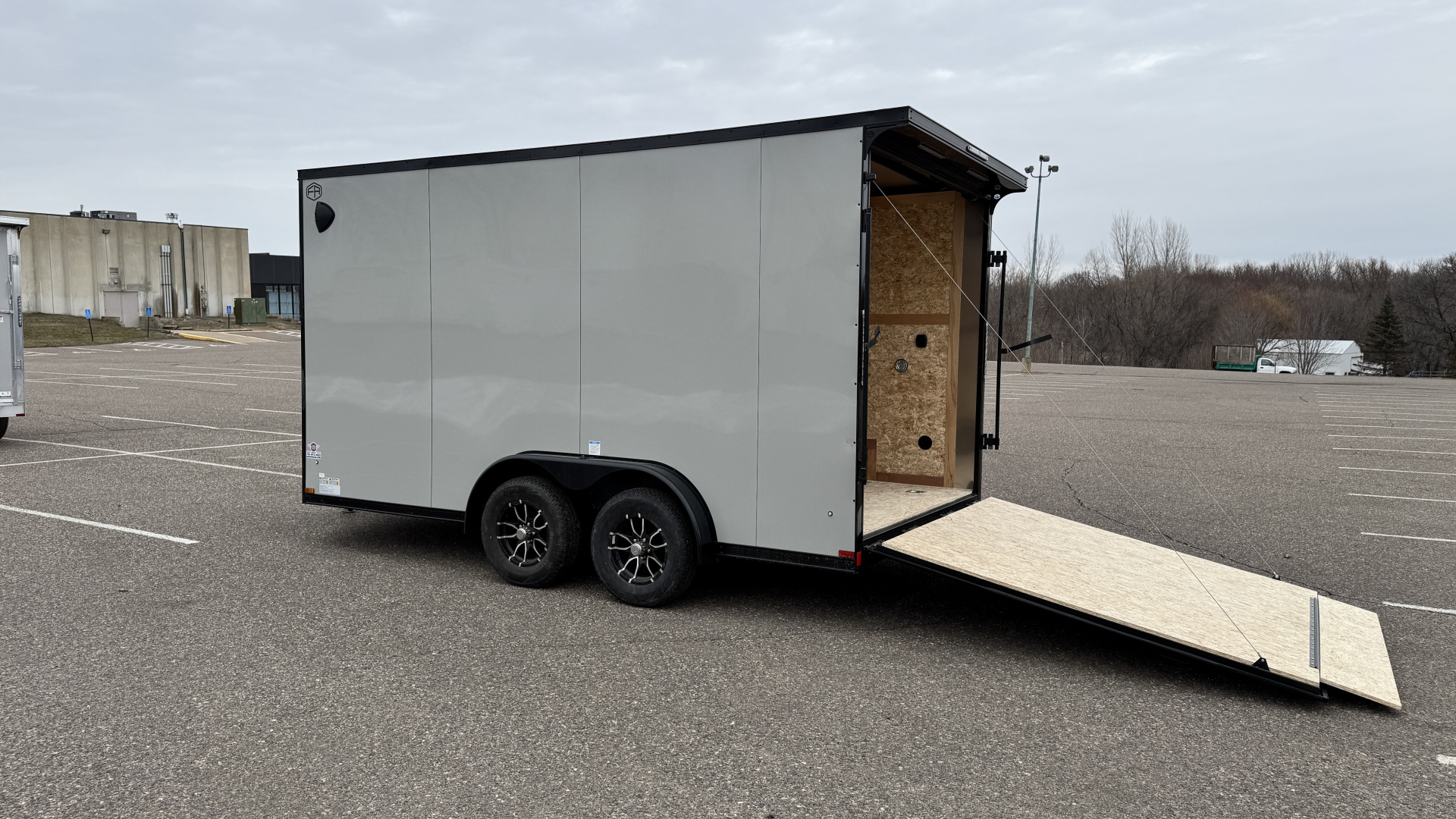 New US Cargo 7.5x14 Enclosed Trailer - RAMP DOOR & Blackout Package!
