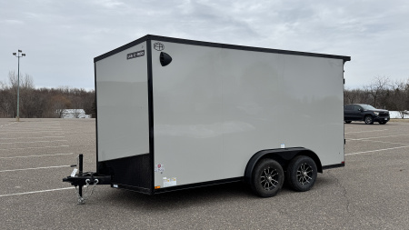 New US Cargo 7.5x14 Enclosed Trailer - RAMP DOOR & Blackout Package!