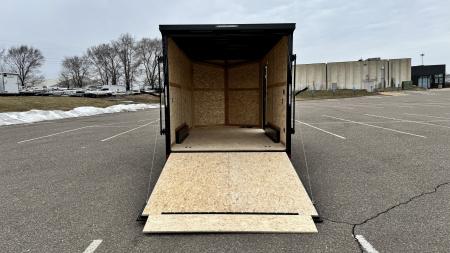 New US Cargo 7.5x14 Enclosed Trailer - RAMP DOOR & Blackout Package!