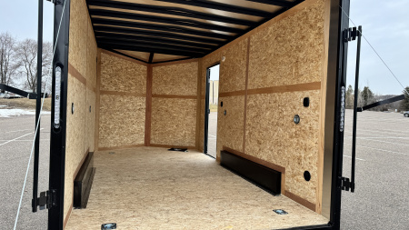 New US Cargo 7.5x14 Enclosed Trailer - RAMP DOOR & Blackout Package!