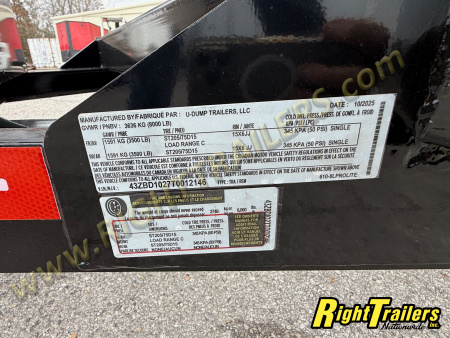 New 2026 6X10 U-Dump Dump Trailer