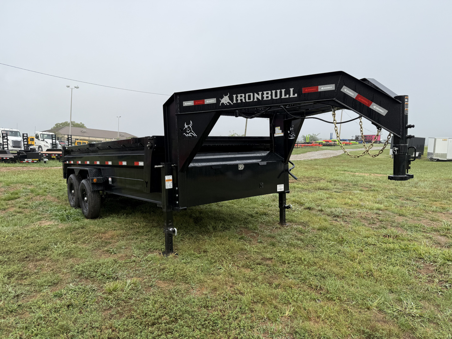 New 2026 Iron Bull DTG 14K 7X16 GOOSENECK SCISSOR LIFT Dump Trailer