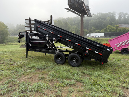 New 2026 Iron Bull DTG 14K 7X16 GOOSENECK SCISSOR LIFT Dump Trailer