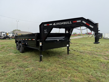 New 2026 Iron Bull DTG 14K 7X16 GOOSENECK SCISSOR LIFT Dump Trailer