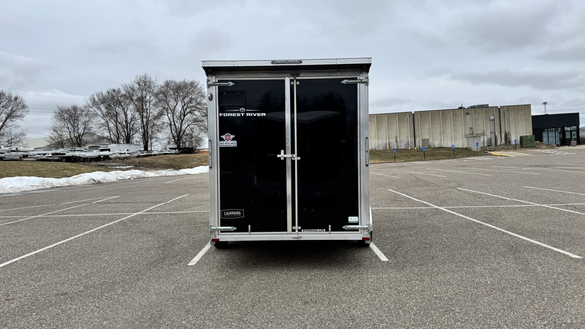 New Lightning 7x16 Aluminum Enclosed Trailer - Double Doors!