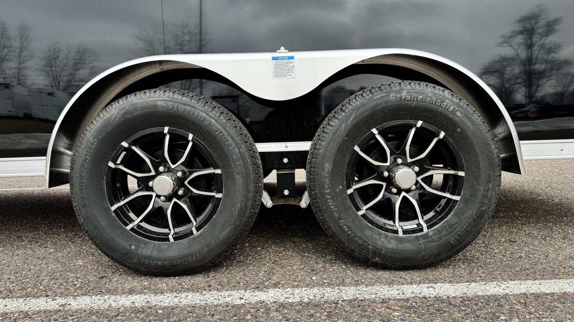 New Lightning 7x16 Aluminum Enclosed Trailer - Double Doors!