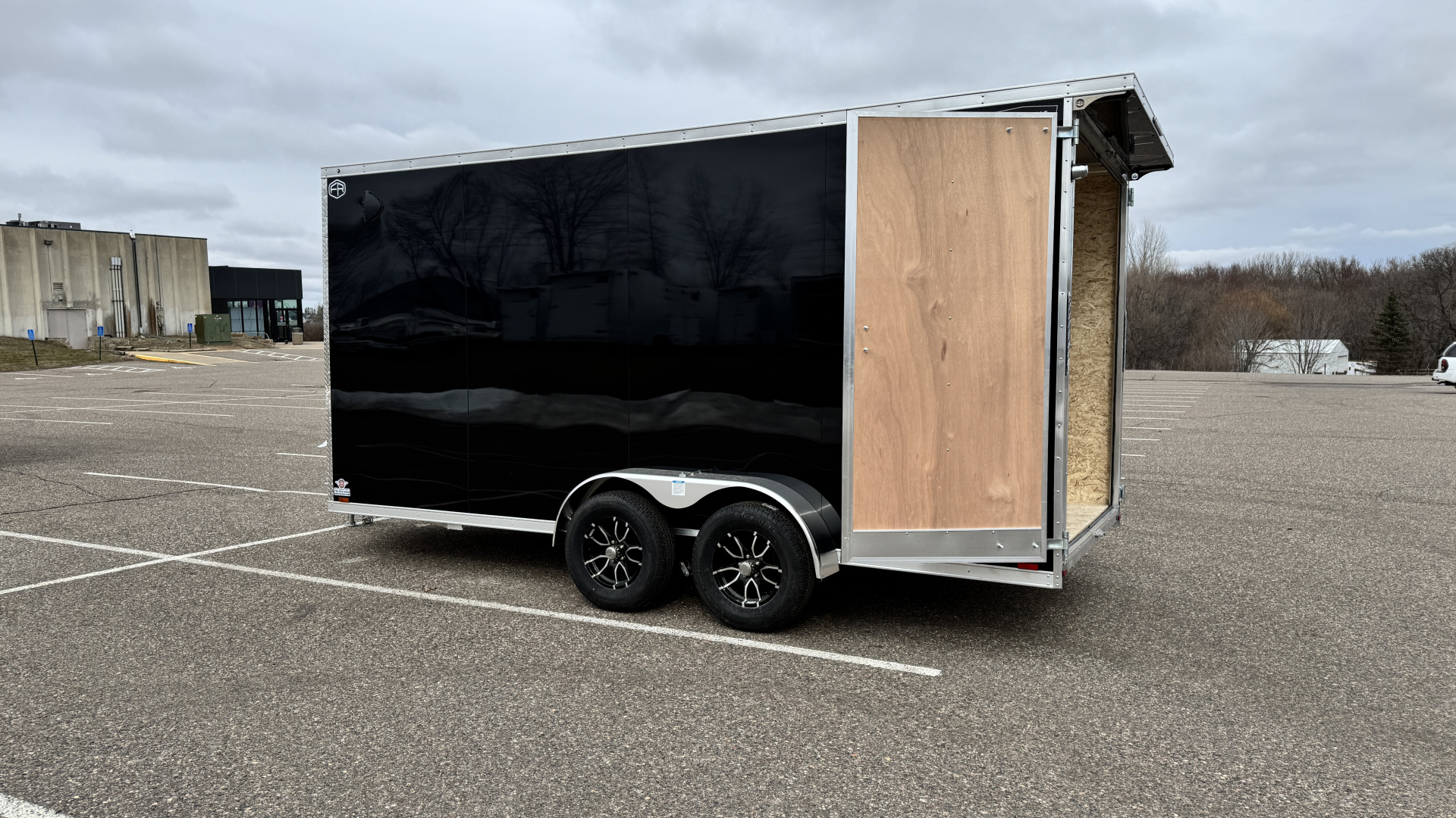 New Lightning 7x16 Aluminum Enclosed Trailer - Double Doors!