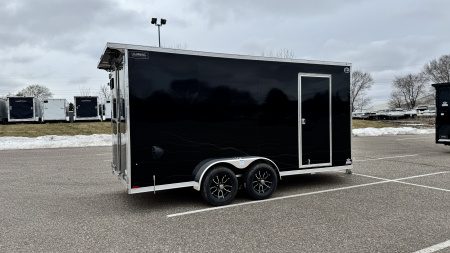 New Lightning 7x16 Aluminum Enclosed Trailer - Double Doors!