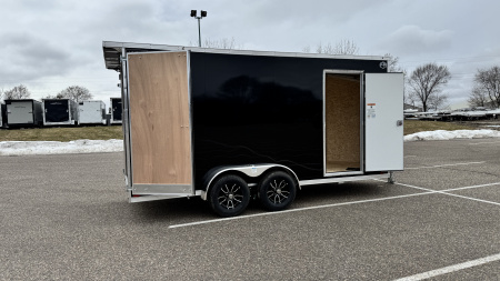 New Lightning 7x16 Aluminum Enclosed Trailer - Double Doors!