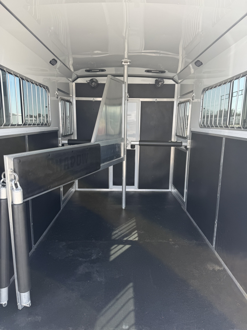 Used 2026 Shadow 2 Horse Gooseneck Straight Load Horse Trailer