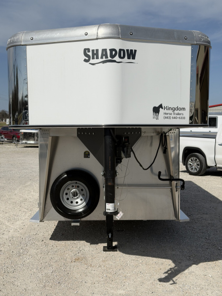 Used 2026 Shadow 2 Horse Gooseneck Straight Load Horse Trailer