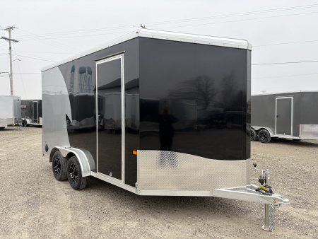 New 2026 NEO TRAILERS NAM1475TR86 (7.5' X 14') 7K V-Nose Enclosed Motorcycle Trailer