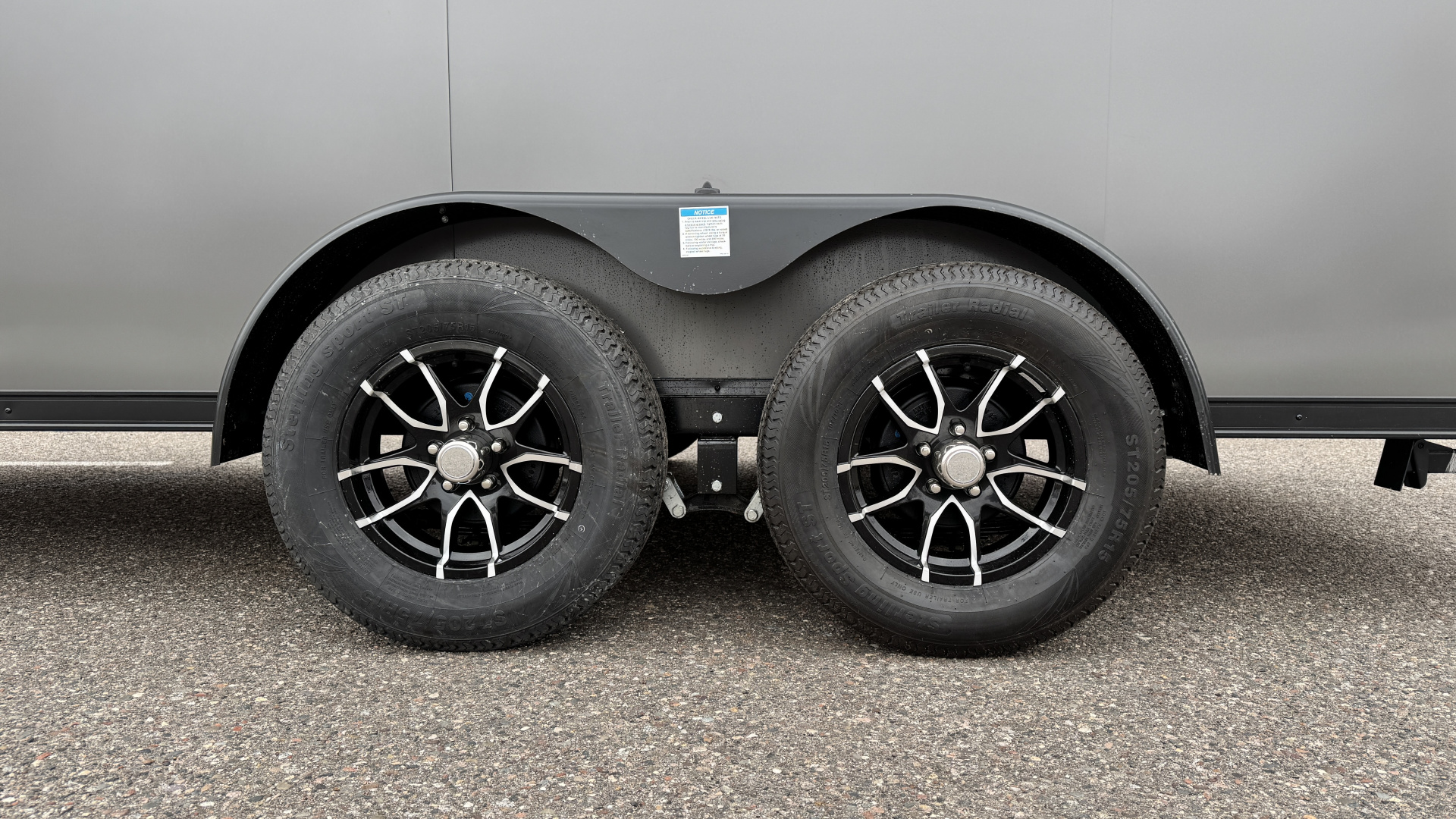 New Lightning 7x16 Aluminum Enclosed Trailer - Ramp Door & Blackout Package!