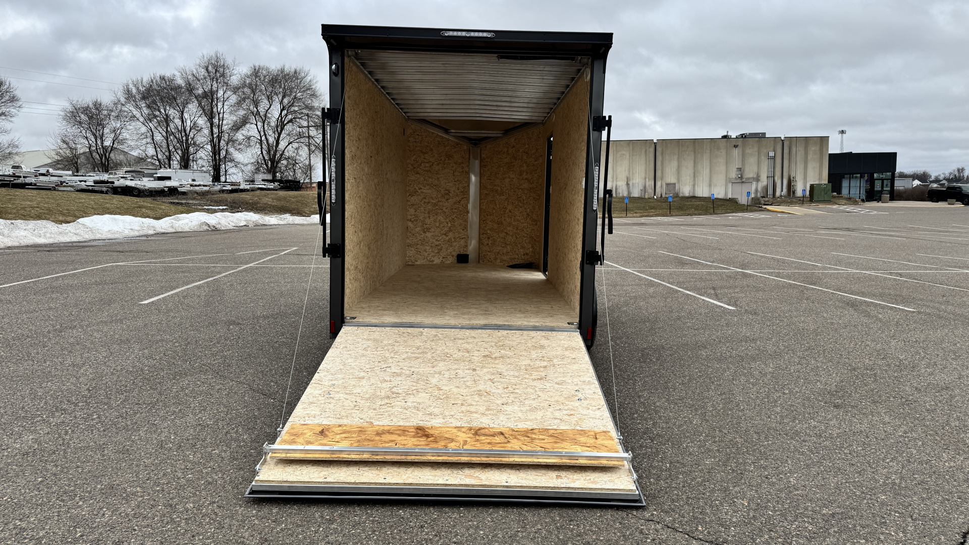 New Lightning 7x16 Aluminum Enclosed Trailer - Ramp Door & Blackout Package!