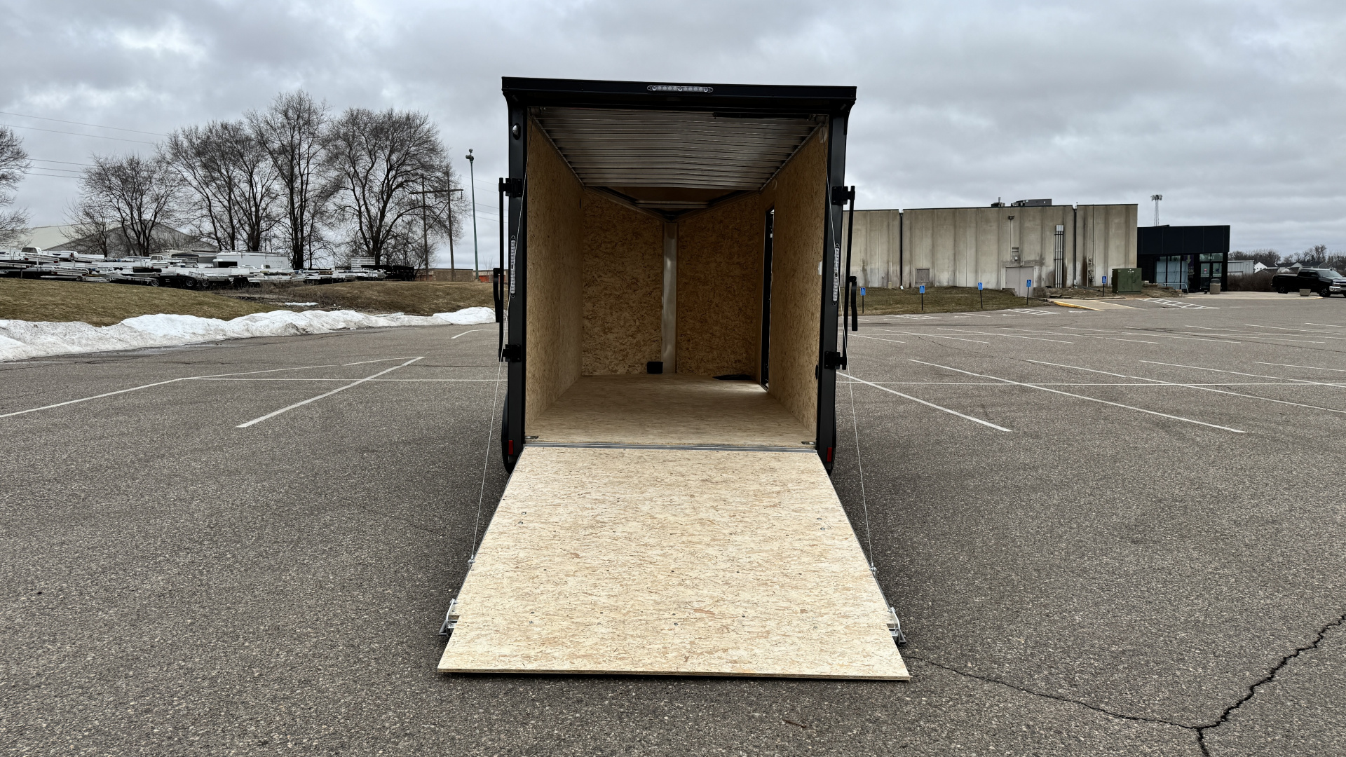 New Lightning 7x16 Aluminum Enclosed Trailer - Ramp Door & Blackout Package!