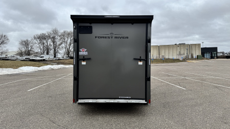 New Lightning 7x16 Aluminum Enclosed Trailer - Ramp Door & Blackout Package!