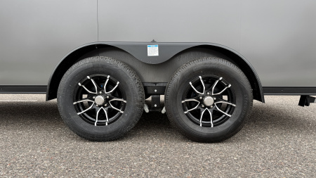 New Lightning 7x16 Aluminum Enclosed Trailer - Ramp Door & Blackout Package!