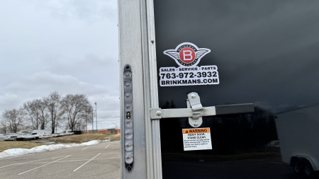 New Lightning 7.5x16 Aluminum Enclosed Trailer - Rear ramp door!