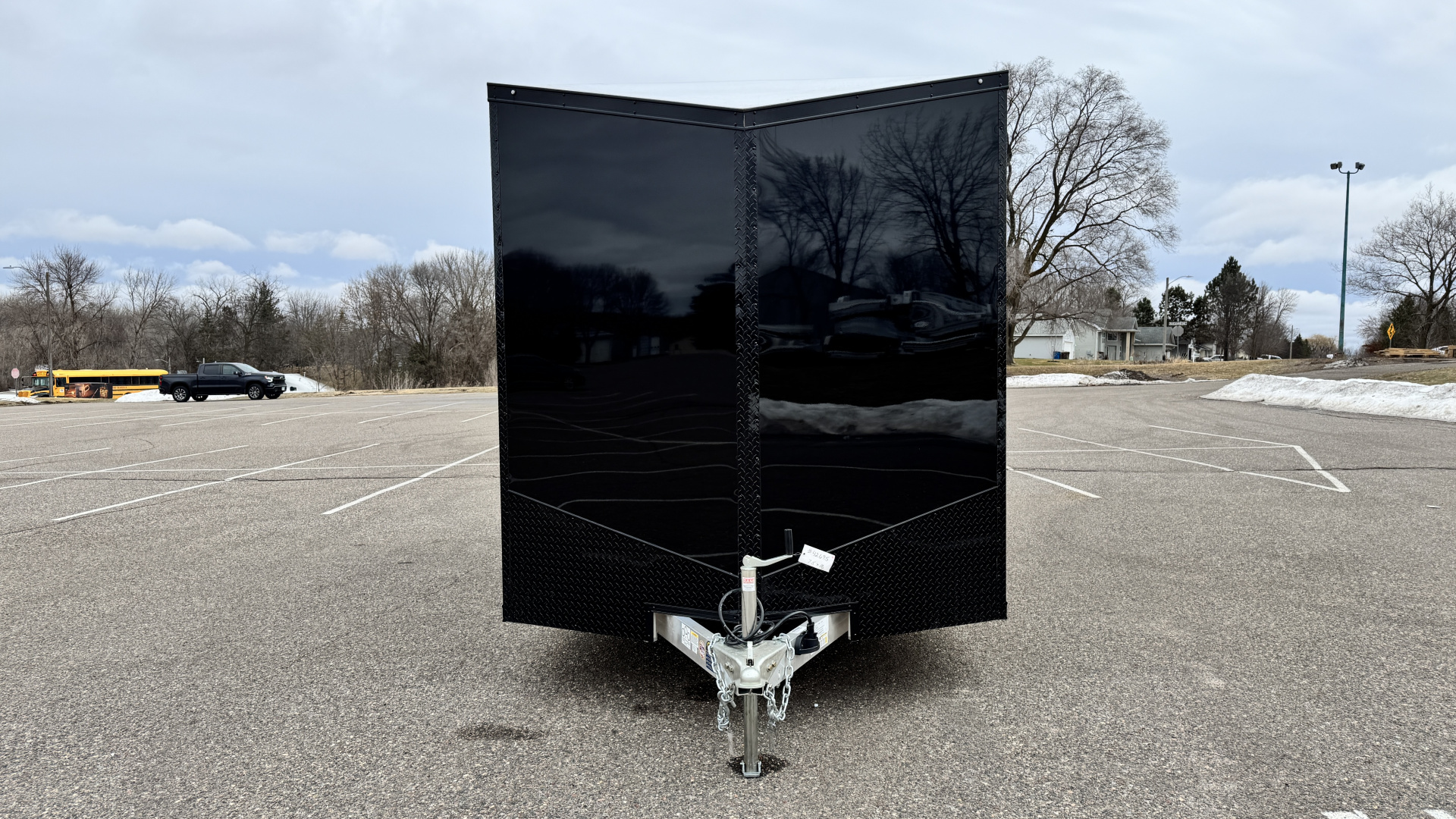 New Lightning 7.5x16 Aluminum Enclosed Trailer - Rear ramp door & Blackout Package!