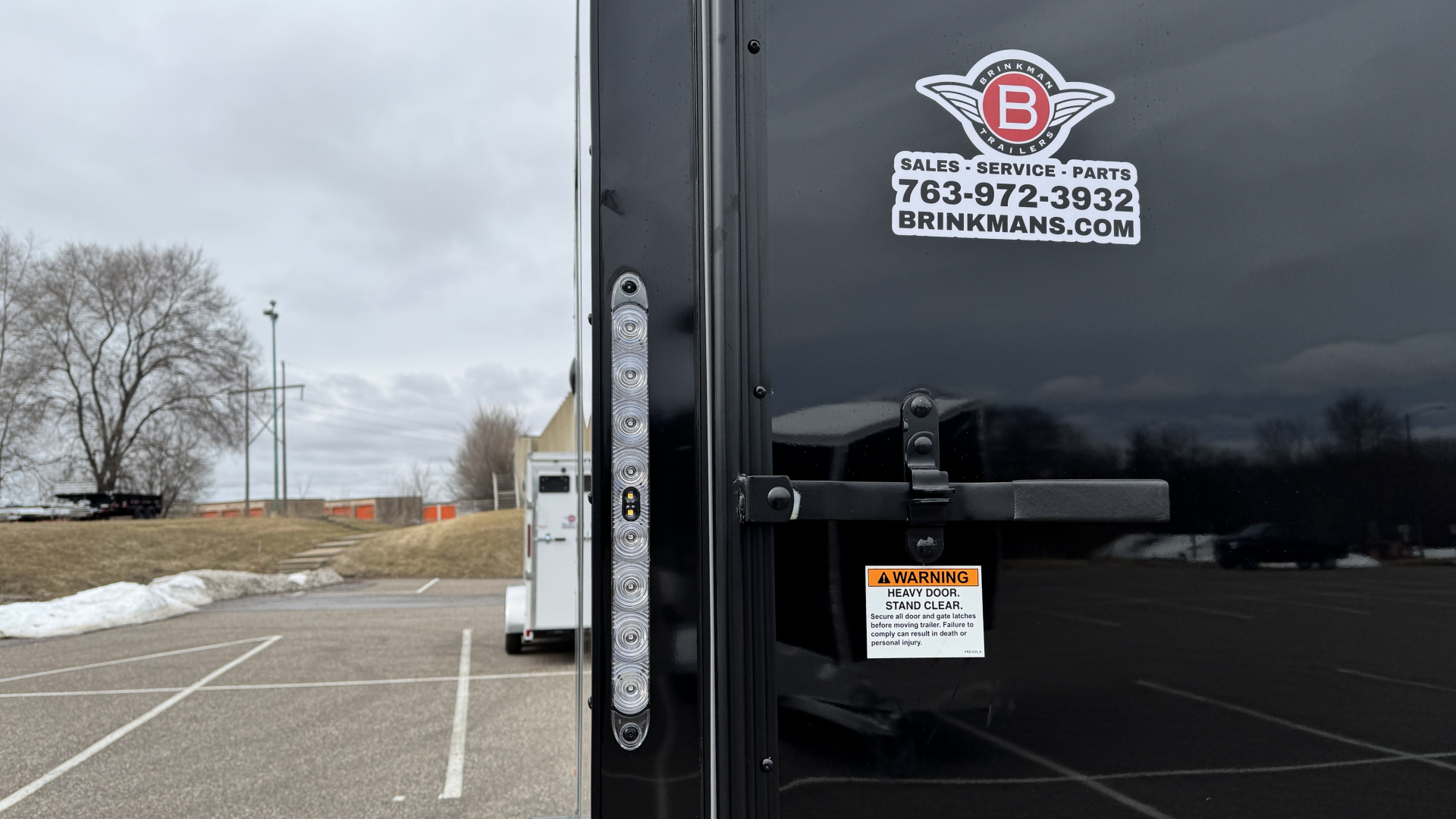 New Lightning 7.5x16 Aluminum Enclosed Trailer - Rear ramp door & Blackout Package!