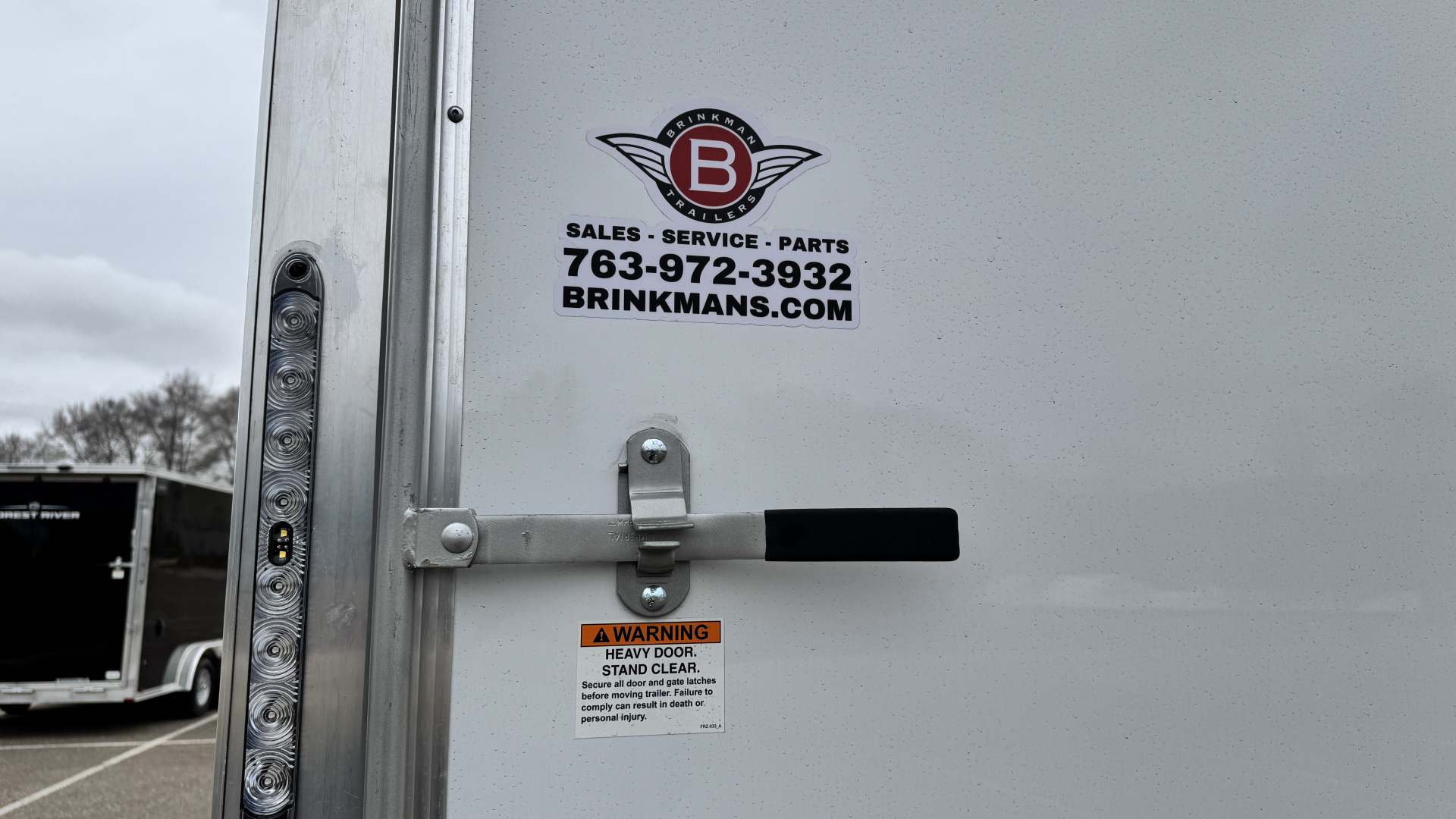 New Lightning 7.5x16 Aluminum Enclosed Trailer - Rear ramp door!