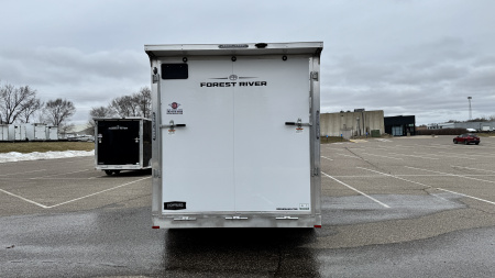 New Lightning 7.5x16 Aluminum Enclosed Trailer - Rear ramp door!