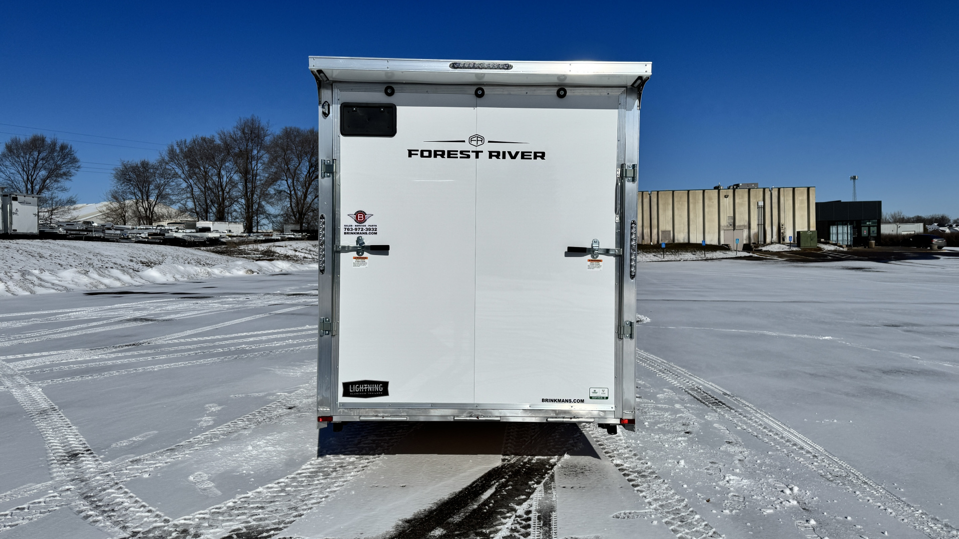 New Lightning 7x20 Aluminum Enclosed Cargo Trailer with Ramp Door!